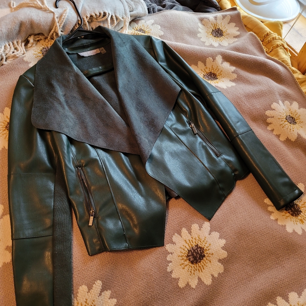 Faux leather jacket